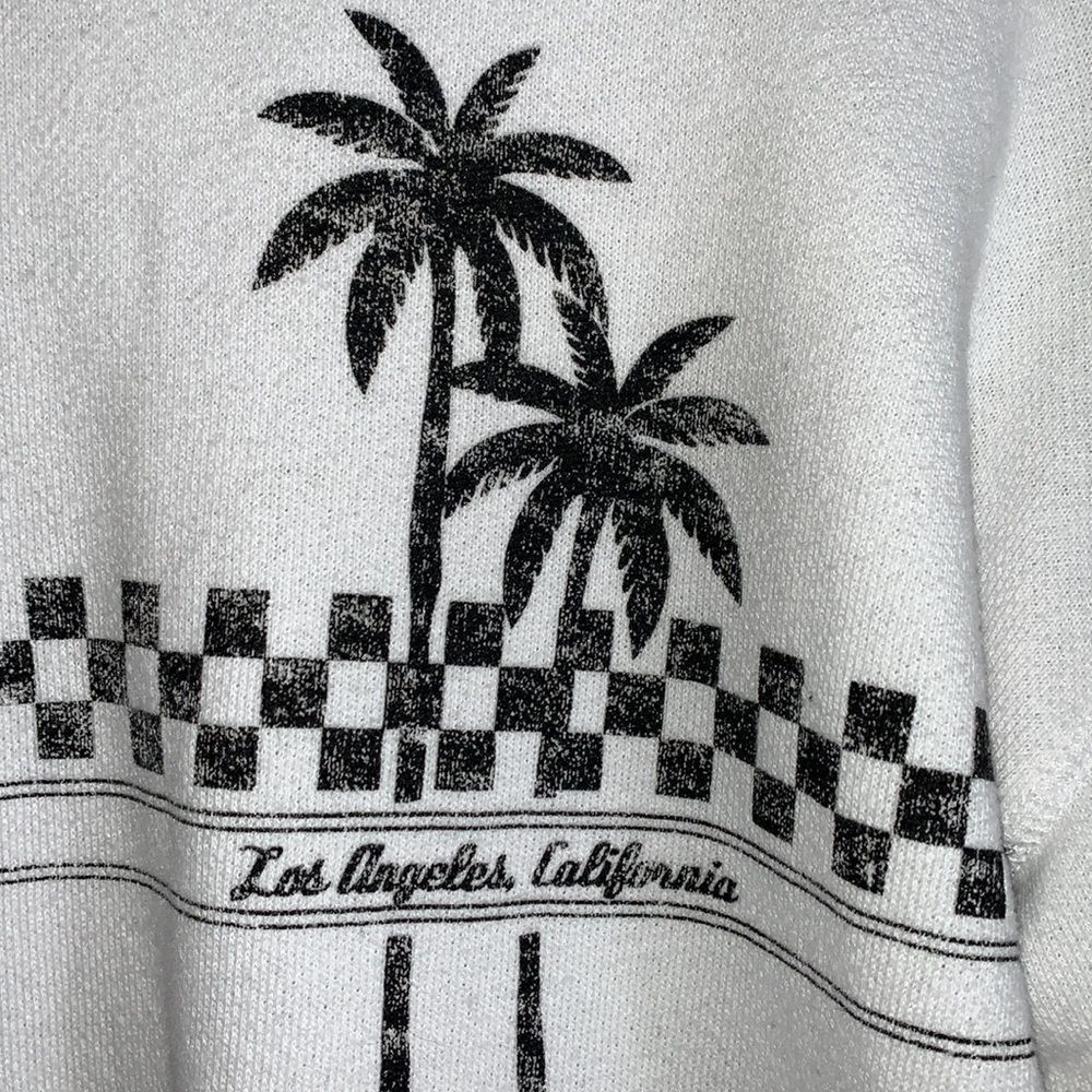 American Eagle Sweatshirt Crewneck Small White Vintage Los Angeles California - Picture 3 of 5
